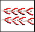 8PCS Miniature Pliers (Double Color Sleeves)