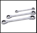 Double Offset Ring Ratchet Spanner
